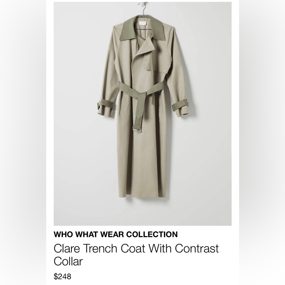 NWT Who What Wear trench coat